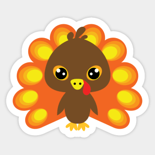 🦃  Cute little turkey boy Sticker